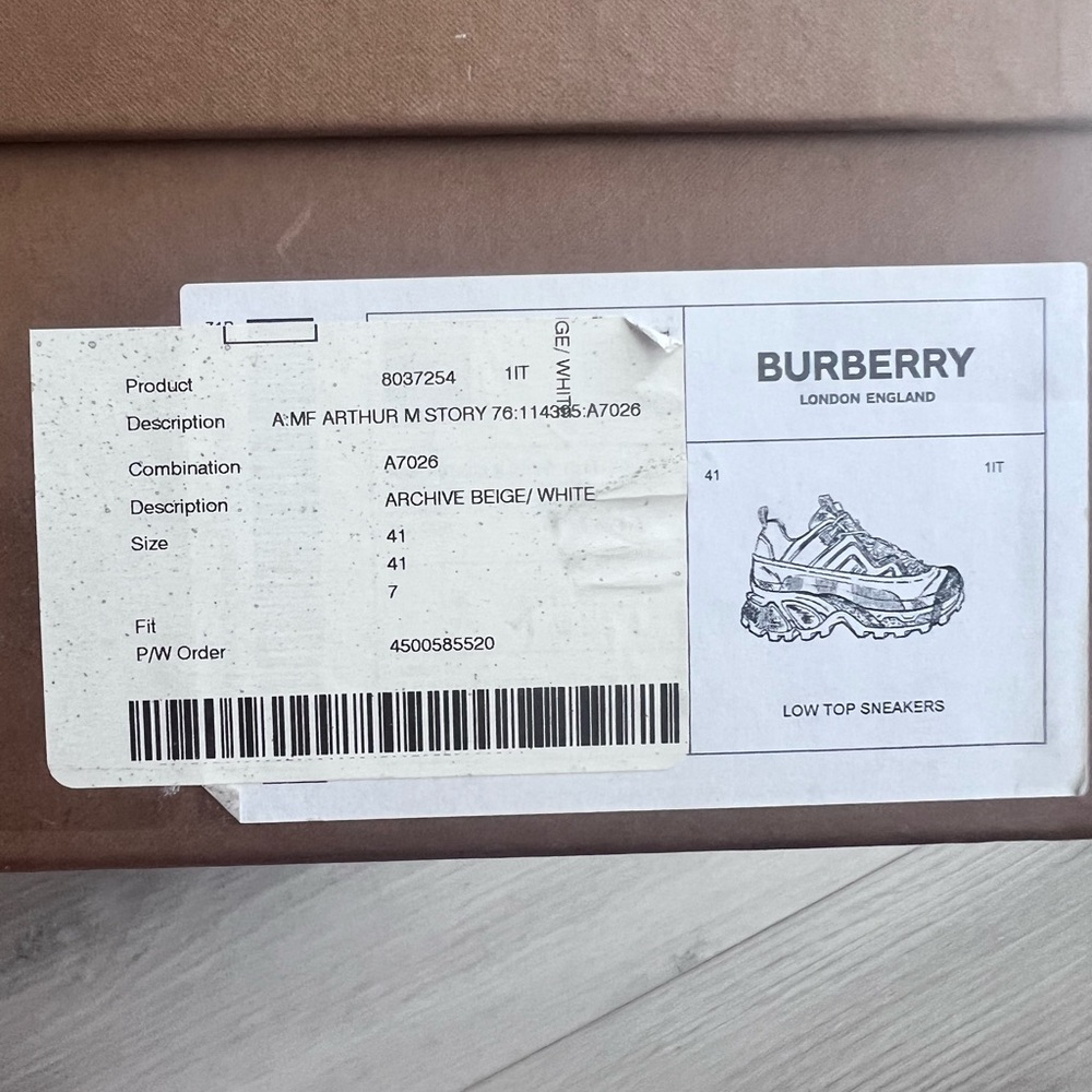 Burberry Archive Check Arthur Sneakers - Picture 7 of 7